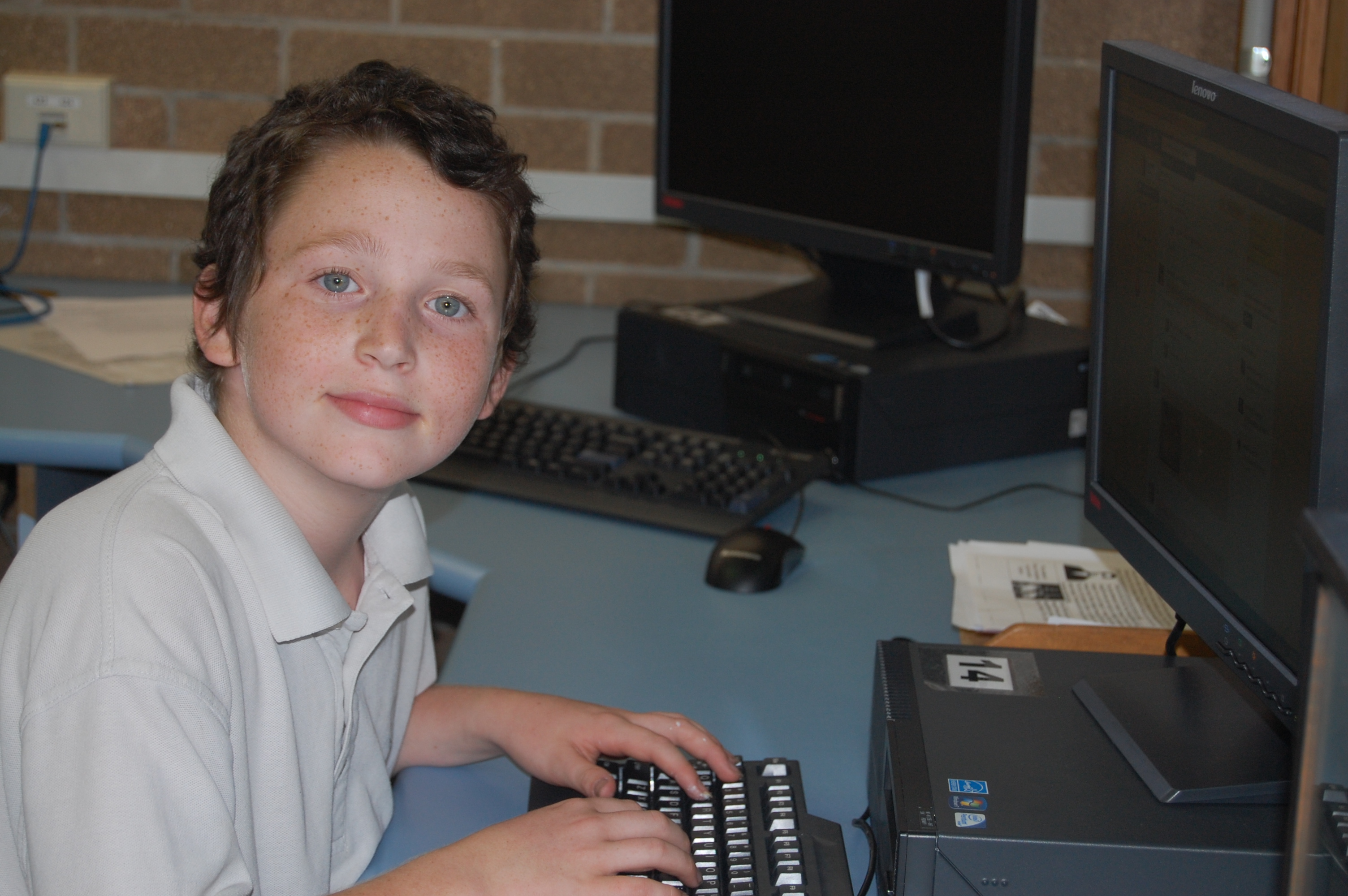 One of our hard-working students.